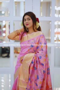 প্রিমিয়াম ডিজিটাল প্রিন্ট কাতান শাড়ি