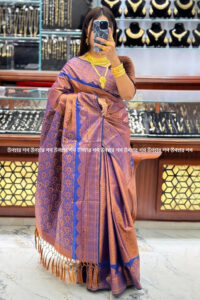 সফ্ট সিল্ক কাঞ্চি কাতান (ফিরোজা)